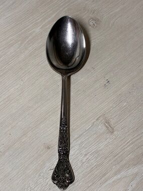 Versailles Oval Soup Table Spoon Floral Vintage Flatware Japan Stainless Steel